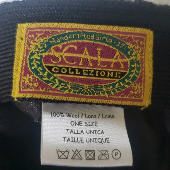 Black Wool Cap One Size - Picture 9 of 10